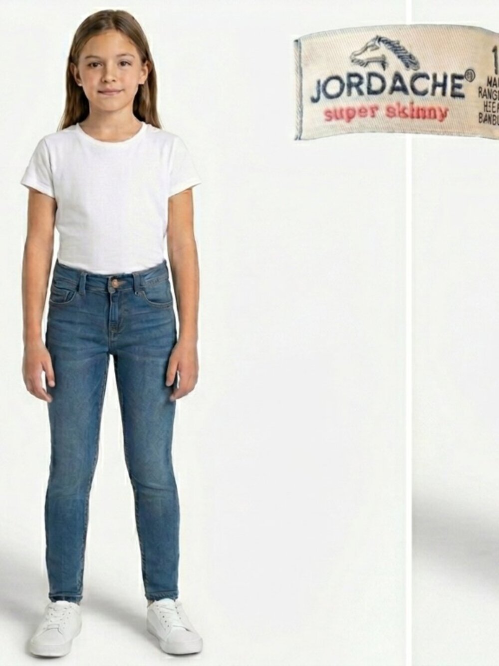 JORDACHE BRAND Girl's Denim Super Skinny Jean - 10